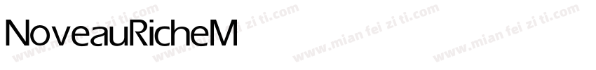 Noveau Riche Medium字体转换